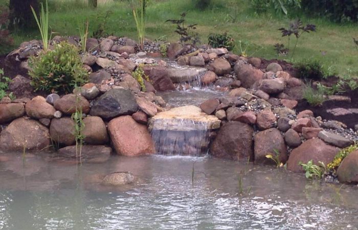 Wasserfall Naturstein 